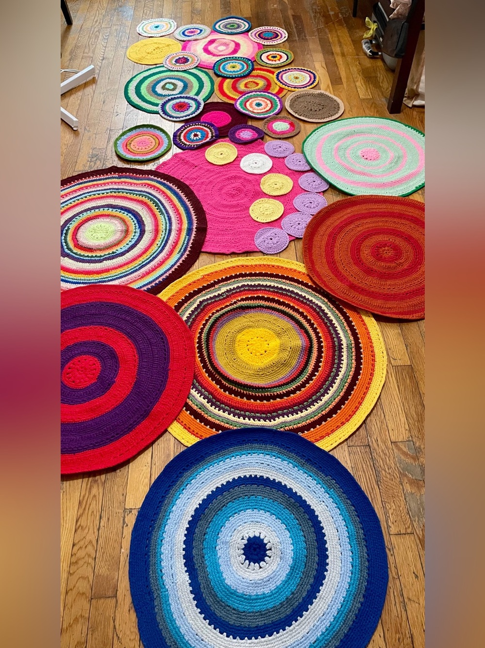 Handmade wool yarn multiple rugs